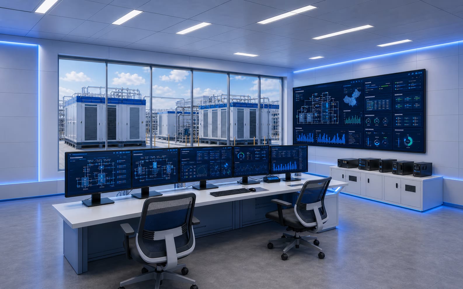 Remote monitoring and intelligent operation dashboard for hydrogen power systems